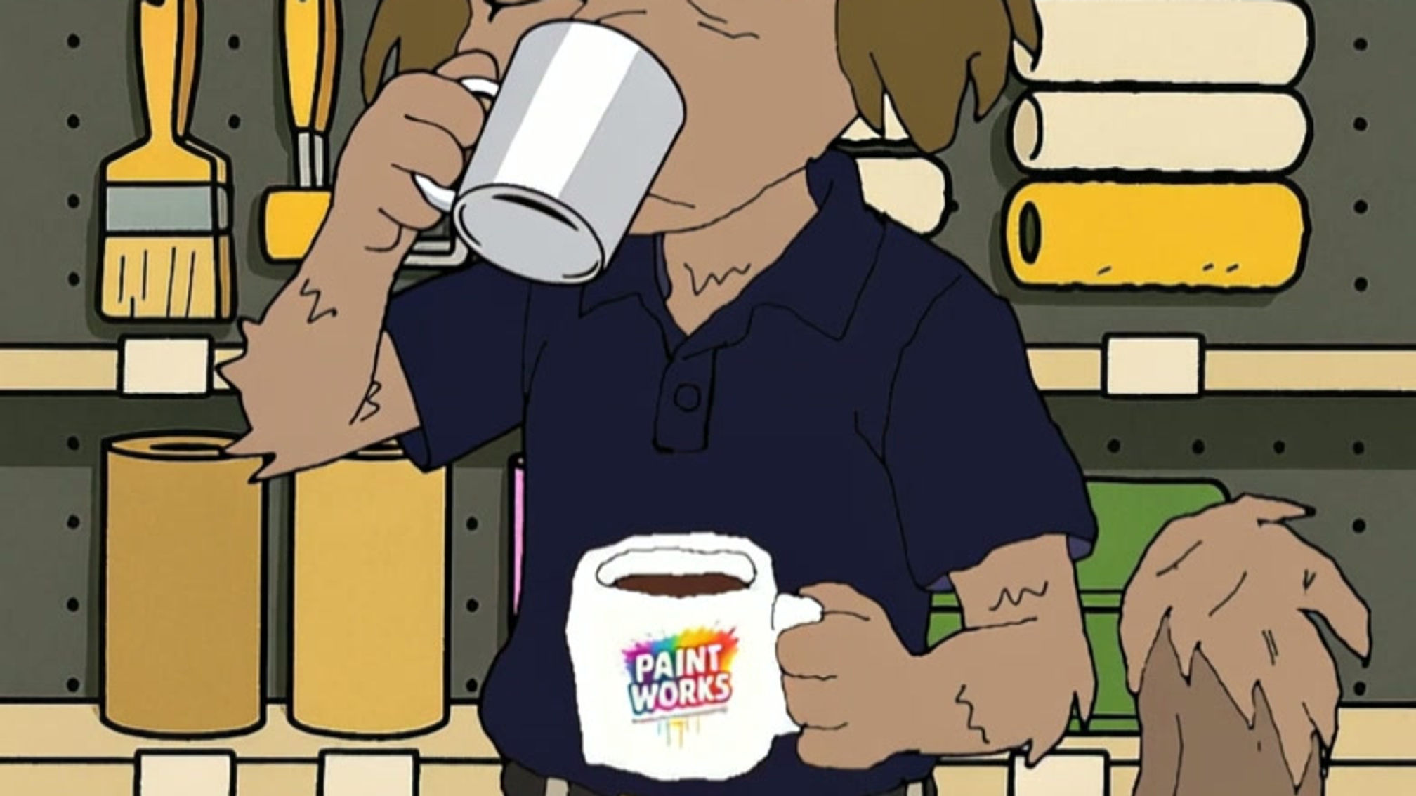 Duffy Drinking Coffee Take 2